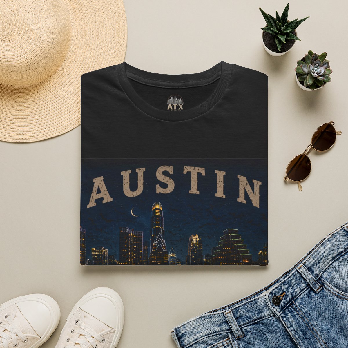 Austin Skyline Night Tee