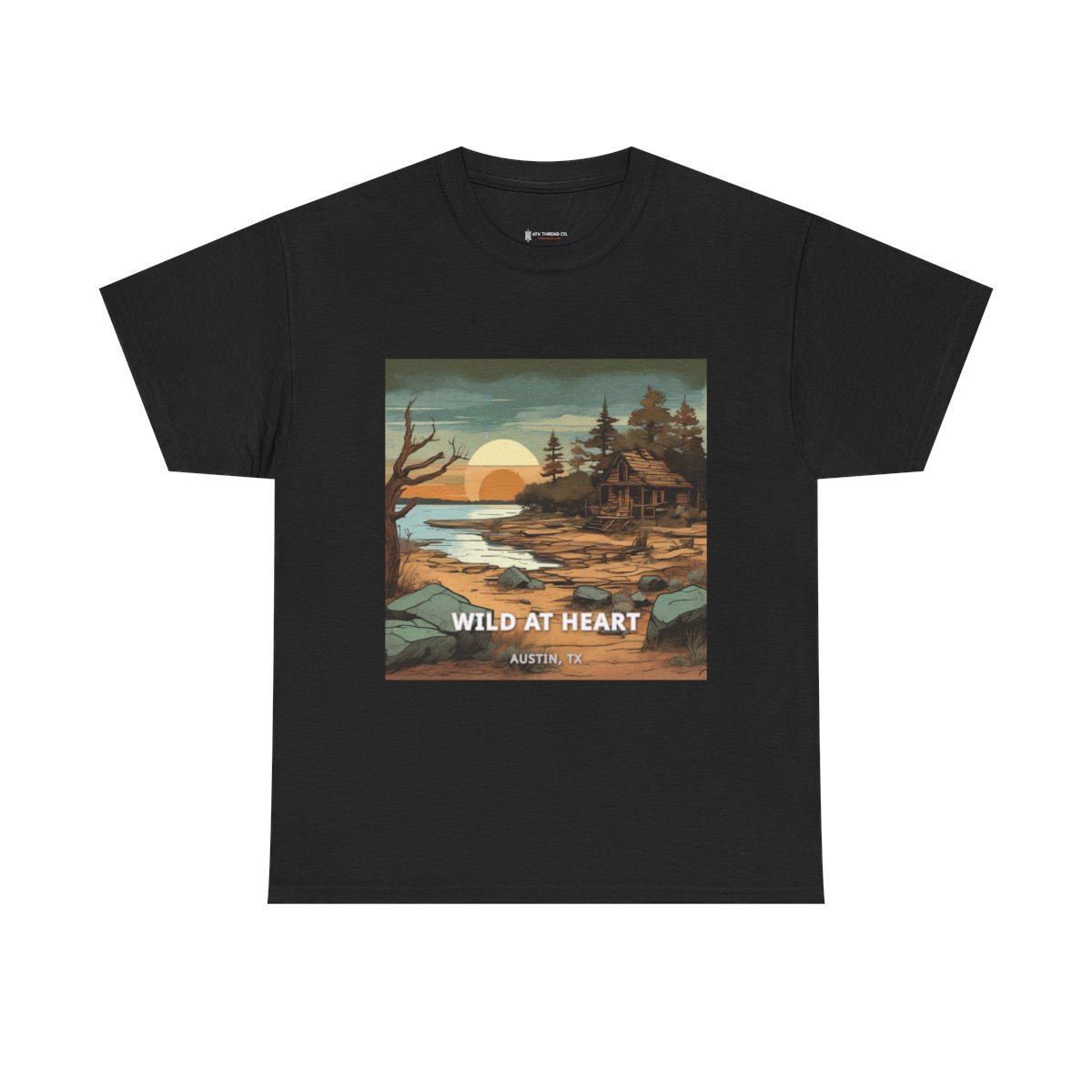 Wild at Heart Hippie Hollow Beach Austin Texas T-Shirt